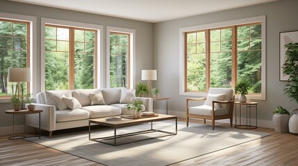 b'A bright and airy living room with a large windows'