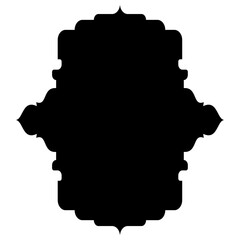Islamic Label Emblem Shape Glyph Pictogram symbol visual illustration