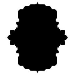 Islamic Label Emblem Shape Glyph Pictogram symbol visual illustration