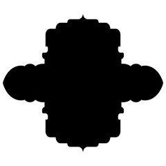 Islamic Label Emblem Shape Glyph Pictogram symbol visual illustration