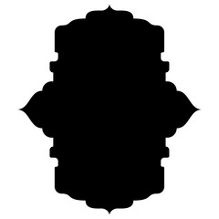 Islamic Label Emblem Shape Glyph Pictogram symbol visual illustration
