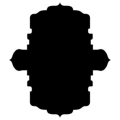 Islamic Label Emblem Shape Glyph Pictogram symbol visual illustration