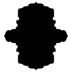 Islamic Label Emblem Shape Glyph Pictogram symbol visual illustration