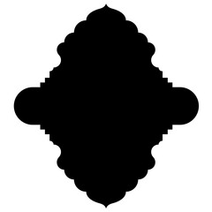 Islamic Label Emblem Shape Glyph Pictogram symbol visual illustration