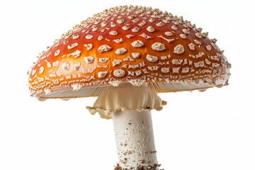 b'Red mushroom with white spots'
