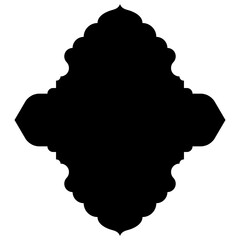 Islamic Label Emblem Shape Glyph Pictogram symbol visual illustration