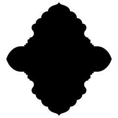 Islamic Label Emblem Shape Glyph Pictogram symbol visual illustration