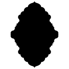 Islamic Label Emblem Shape Glyph Pictogram symbol visual illustration
