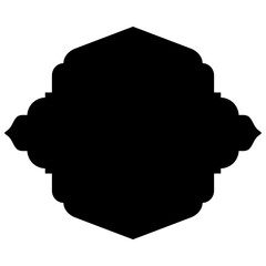 Islamic Label Emblem Shape Glyph Pictogram symbol visual illustration