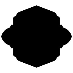 Islamic Label Emblem Shape Glyph Pictogram symbol visual illustration