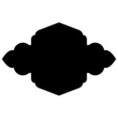 Islamic Label Emblem Shape Glyph Pictogram symbol visual illustration