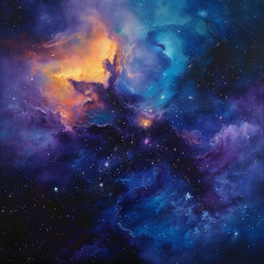 Fototapeta premium Beyond the Stars Views of the Universe and Nebulas