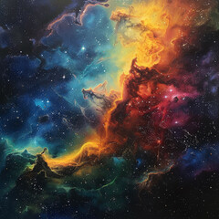 Obraz na płótnie Canvas Beyond the Stars Views of the Universe and Nebulas