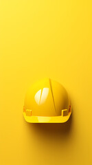 yellow construction helmet