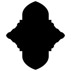 Islamic Label Emblem Shape Glyph Pictogram symbol visual illustration