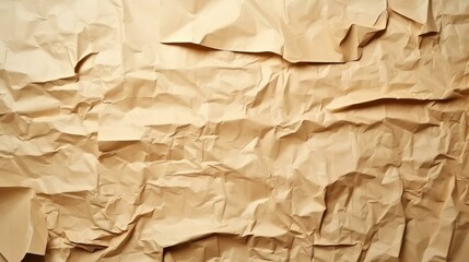 b'Close-up of crumpled brown paper texture'