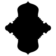 Islamic Label Emblem Shape Glyph Pictogram symbol visual illustration