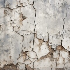 Obraz premium b'Cracked Weathered Wall Texture'