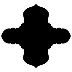 Islamic Label Emblem Shape Glyph Pictogram symbol visual illustration