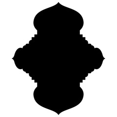 Islamic Label Emblem Shape Glyph Pictogram symbol visual illustration