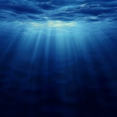 Obraz premium b'Underwater Ocean Sunlight Background'