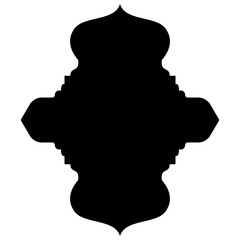 Islamic Label Emblem Shape Glyph Pictogram symbol visual illustration Timeless Pictogram Symbols: Traditional Turkish, Iranian, and Arabic Design for Ramadan & Eid Emblems