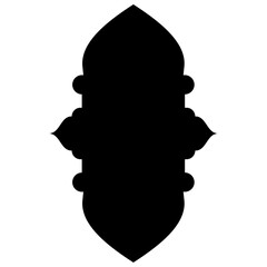 Islamic Label Emblem Shape Glyph Pictogram symbol visual illustration