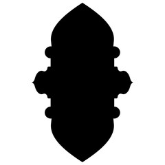 Islamic Label Emblem Shape Glyph Pictogram symbol visual illustration
