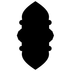 Islamic Label Emblem Shape Glyph Pictogram symbol visual illustration