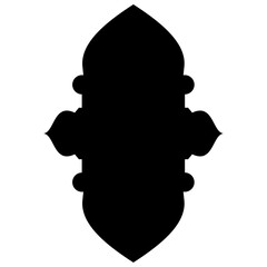 Islamic Label Emblem Shape Glyph Pictogram symbol visual illustration