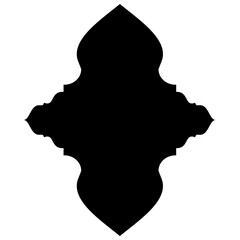 Islamic Label Emblem Shape Glyph Pictogram symbol visual illustration