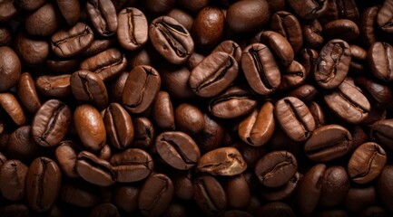 Fototapeta premium a pile of coffee beans