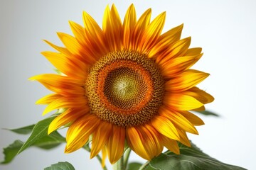 b'A Single Sunflower in Full Bloom'