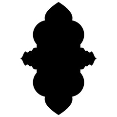 Islamic Label Emblem Shape Glyph Pictogram symbol visual illustration