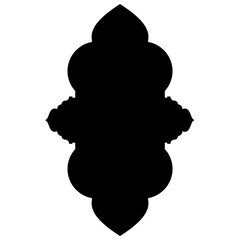 Islamic Label Emblem Shape Glyph Pictogram symbol visual illustration