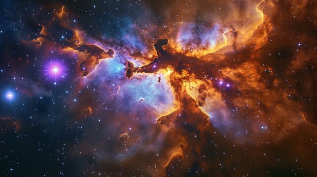 b'Eagle Nebula in the constellation of Serpens'