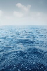 Fototapeta premium Ocean Meets Sky: From Stormy Gray to Tranquility Blue