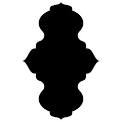 Islamic Label Emblem Shape Glyph Pictogram symbol visual illustration