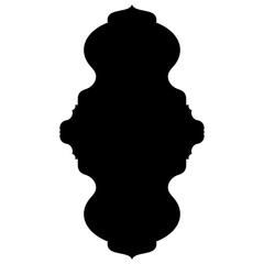 Islamic Label Emblem Shape Glyph Pictogram symbol visual illustration