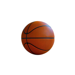 Fototapeta premium Orange basketball ball with transparent background