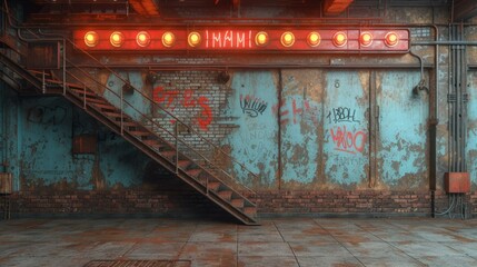 b'rusty room graffiti grunge urban background'