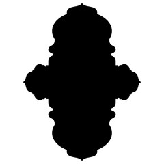 Islamic Label Emblem Shape Glyph Pictogram symbol visual illustration