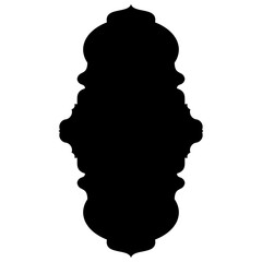 Islamic Label Emblem Shape Glyph Pictogram symbol visual illustration