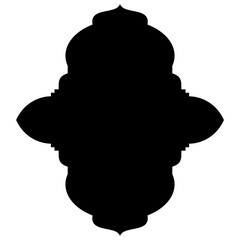 Islamic Label Emblem Shape Glyph Pictogram symbol visual illustration
