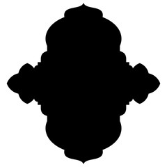 Islamic Label Emblem Shape Glyph Pictogram symbol visual illustration