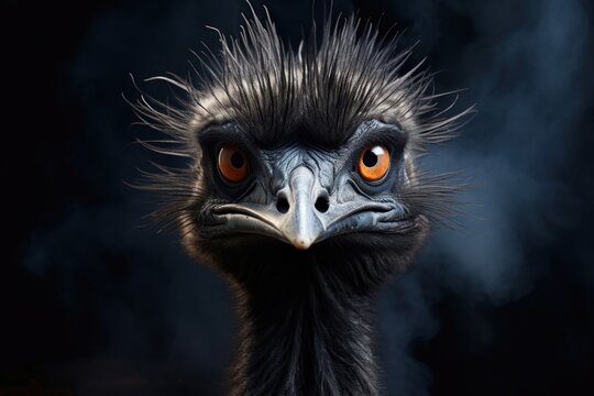a close up of a bird