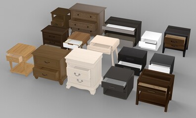 Bedside Tables Collection