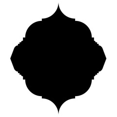 Islamic Label Emblem Shape Glyph Pictogram symbol visual illustration