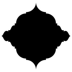 Islamic Label Emblem Shape Glyph Pictogram symbol visual illustration