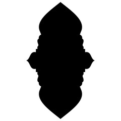 Islamic Label Emblem Shape Glyph Pictogram symbol visual illustration